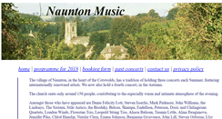 Desktop Screenshot of nauntonmusic.org.uk